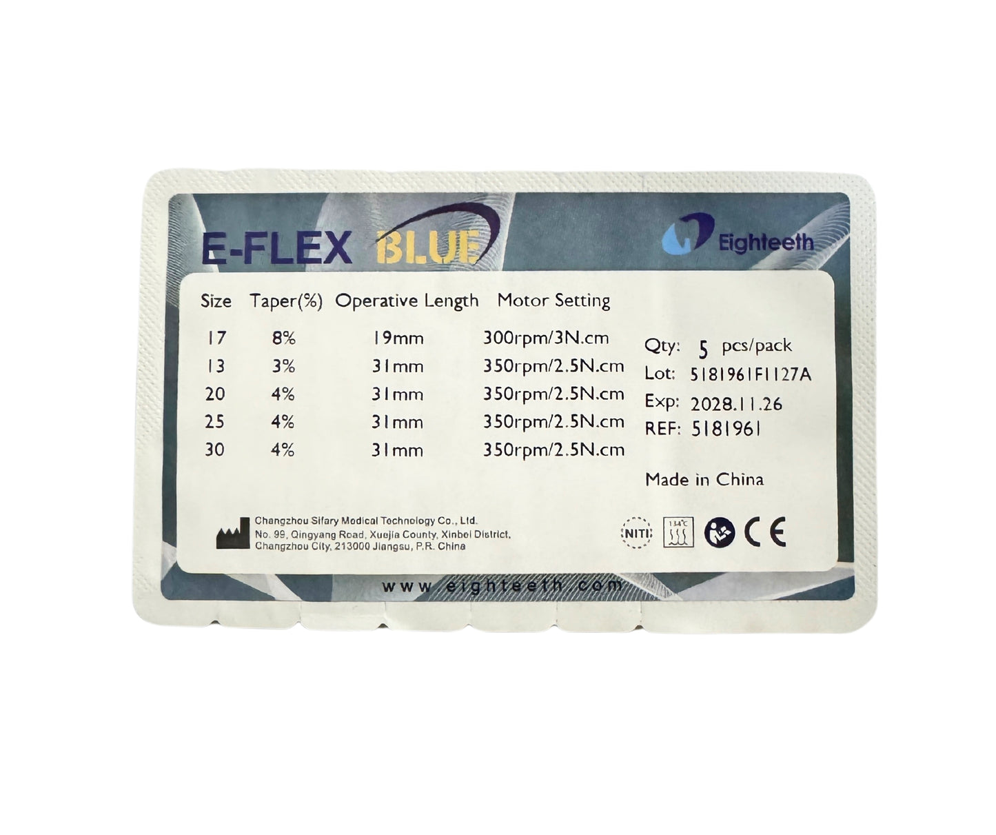 Eigheeth E-Flex File Long Kit