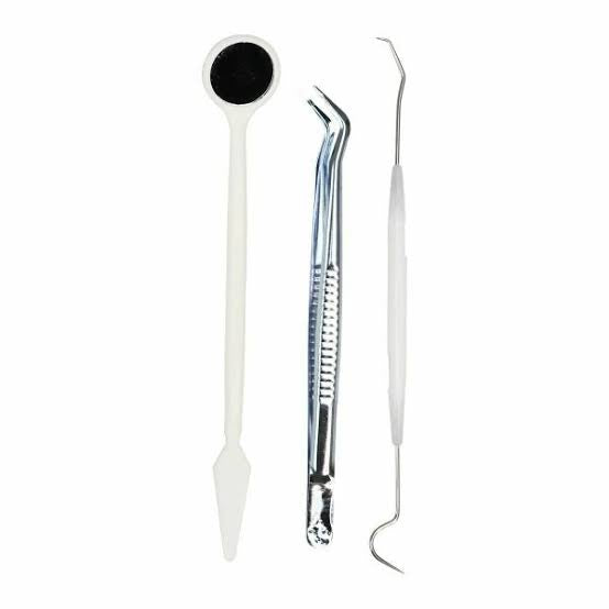 Disposable Dental Kit ( mirror + tweezer+ probe)